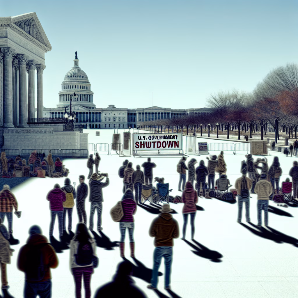 Government Shutdown: SNAP Benefits Halted 6 Crowd outside U.S. Capitol amid SNAP benefits suspension, government shutdown.