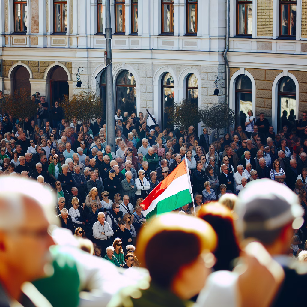 Hungary's exemption from US sanctions on Russian energy, crowd in Budapest