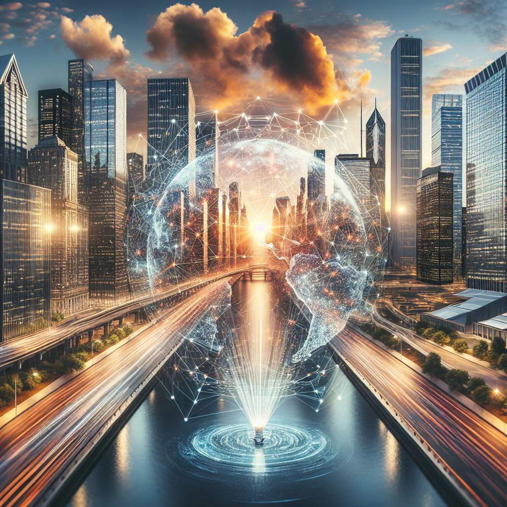 AI automation and platforms transforming business in urban setting