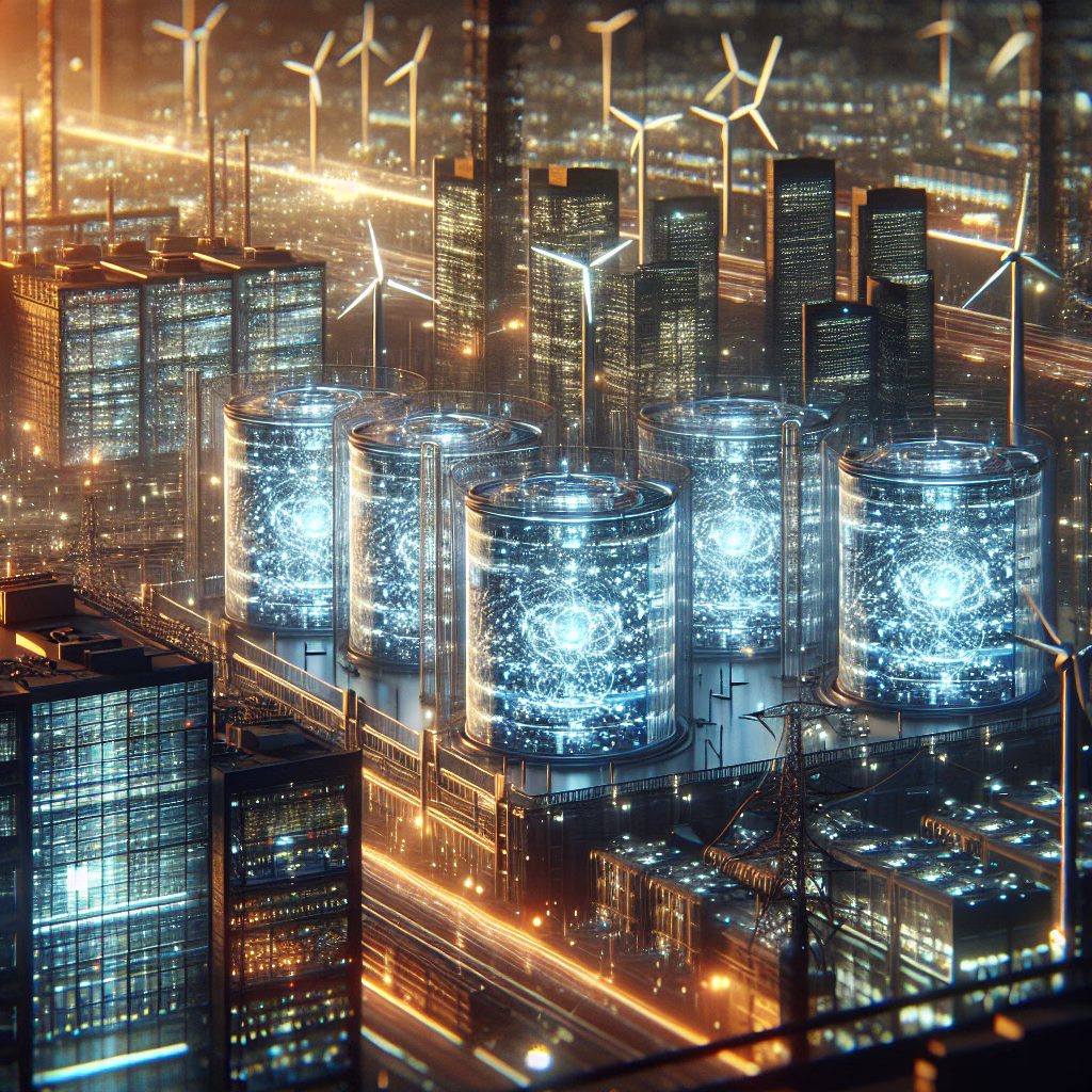 AI data centers with renewable energy and nature integration