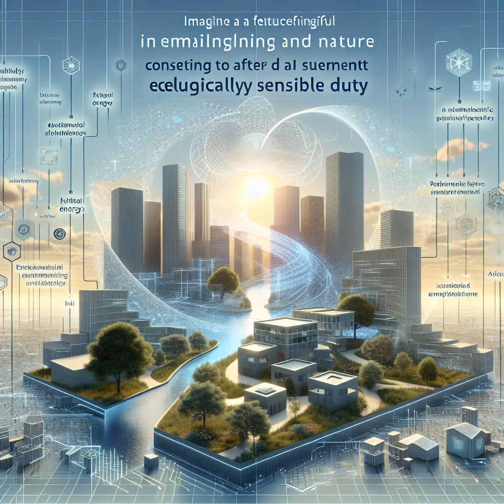 Technology & Innovation 6 Futuristic Gemini 3 AI model integrated with sustainable architecture.