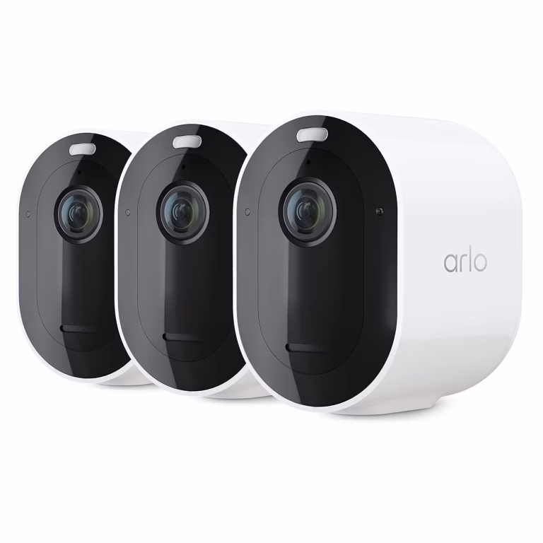 Wireless spotlight security camera bundle.