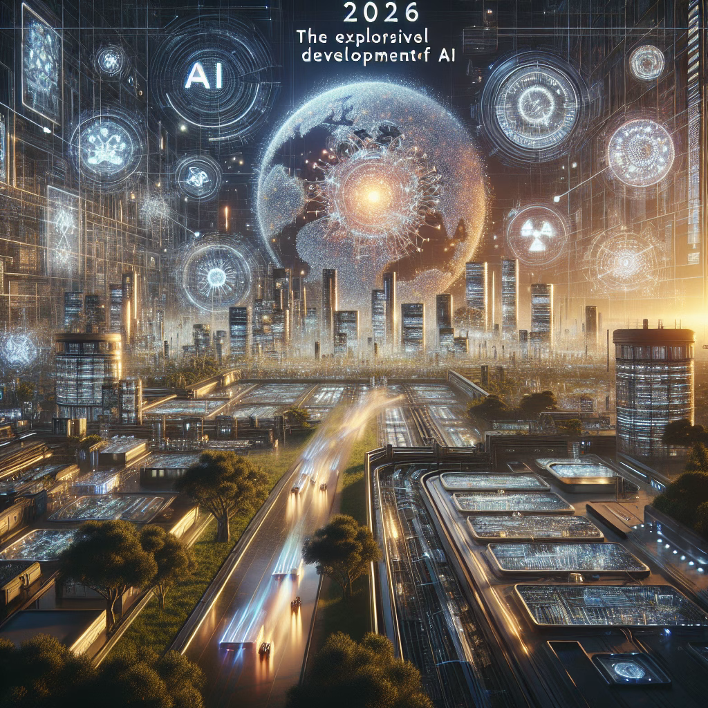 AI systems and nature blend with transparent data streams in 2026.