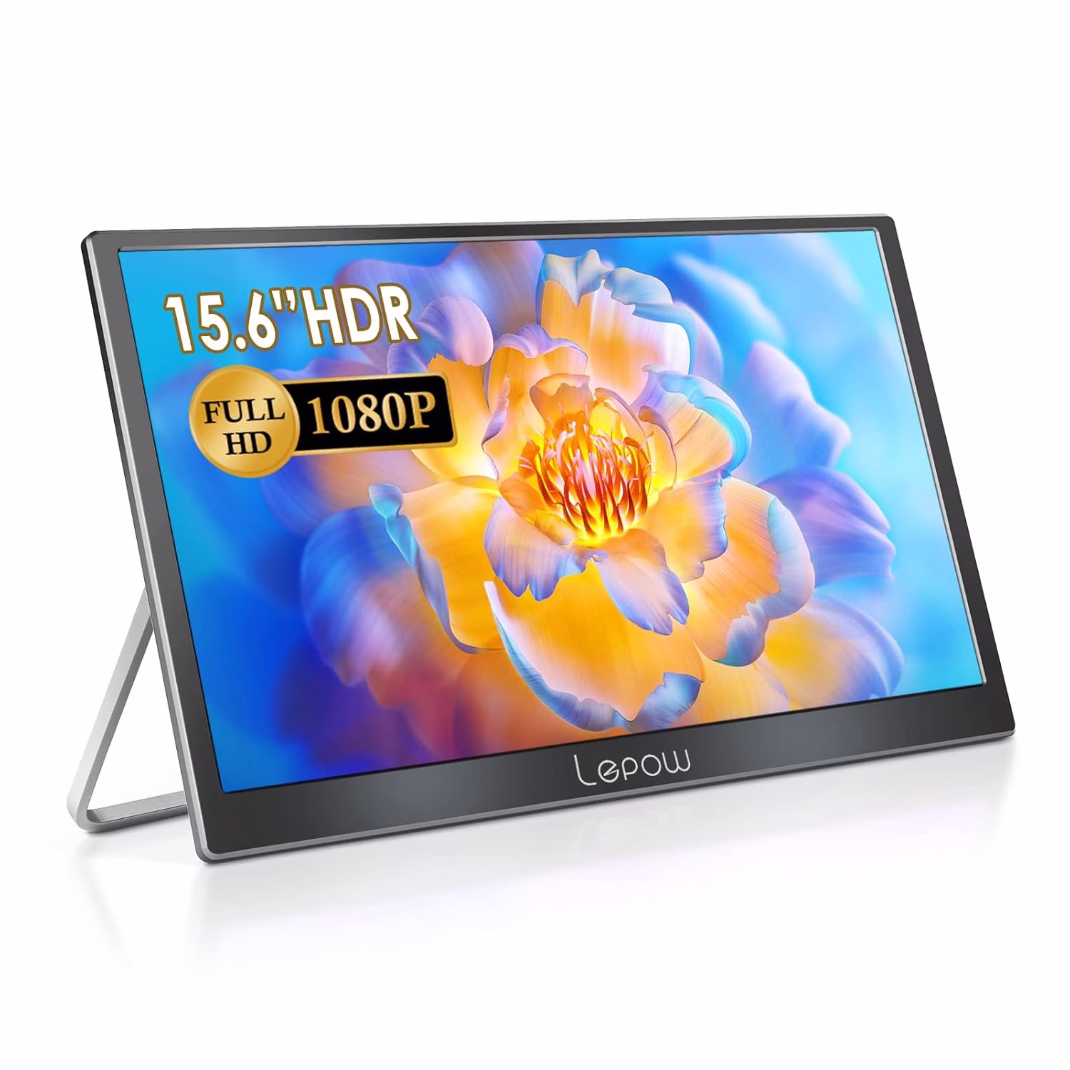15.6 inch portable monitor with metal stand