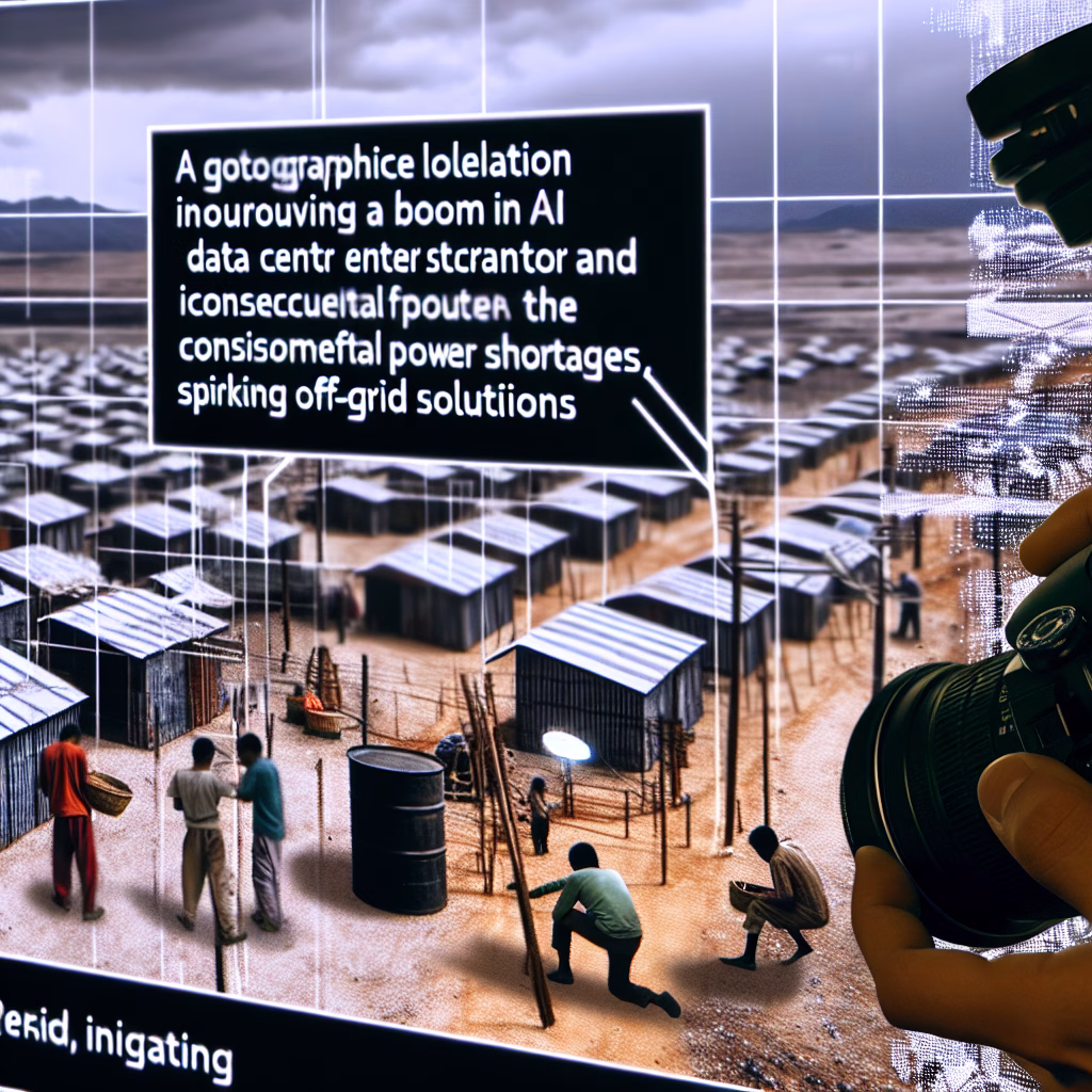 AI data centers in urban landscape amid energy demand challenges