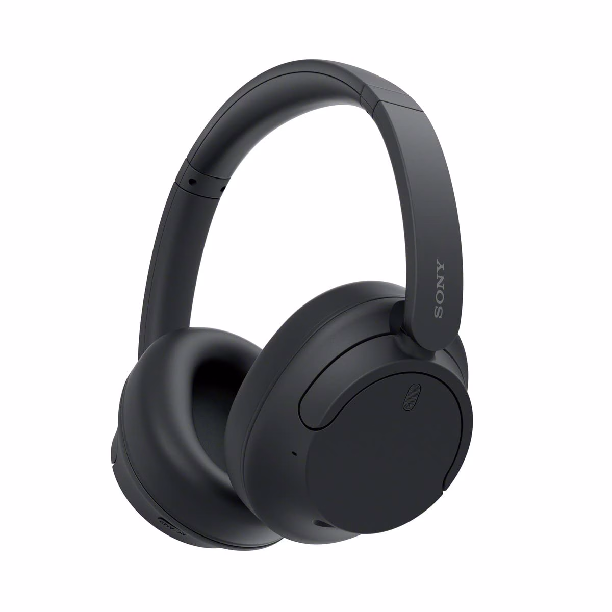 Black wireless over-ear headphones.